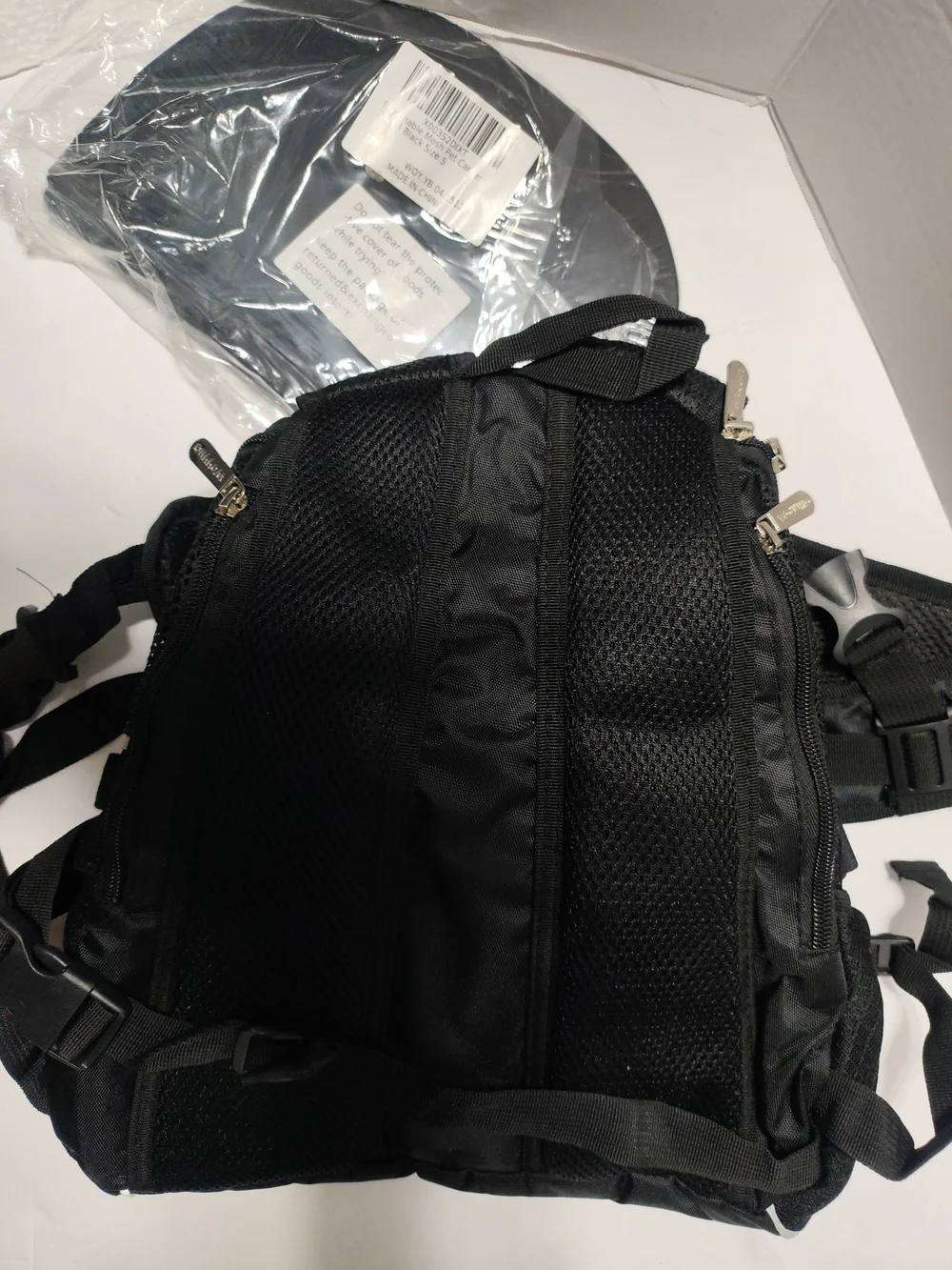 Black Pet Carrier Backpack for Dogs - Comfortable Hands-Free Travel Small